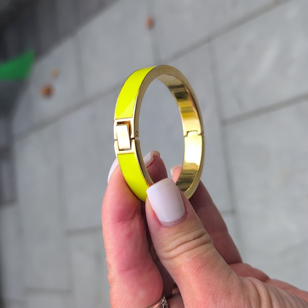 J Crew Yellow Enamel Bracelet - Picture 6 of 6